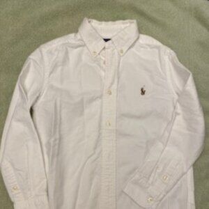 Ralph Lauren Boys Long Sleeve Button Down Dress Shirt Size 6